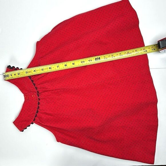 L g Fashions Vintage Red Cotton Corduroy Jumper with Scottish Terriers 18 month - Picture 12 of 12